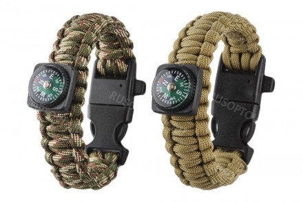 Браслет для выживания 5 в 1 из паракорда оптом 