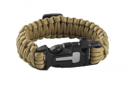 Браслет для выживания 5 в 1 из паракорда оптом 