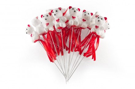 Декоративный мишка 12 шт оптом 