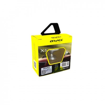 Автомобильный магнитный держатель Awei X6 оптом 