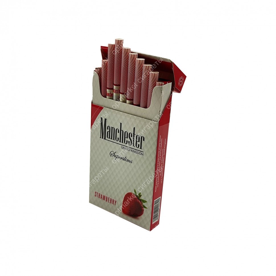 Сигареты Manchester Strawberry Superslims оптом Сигареты Manchester Strawberry Superslims оптом