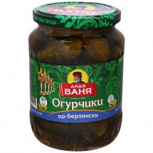 Огурчики Дядя Ваня маринованные по-Берлински 680 г оптом