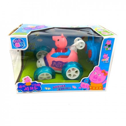 Машинка перевертыш на пульте Свинка Пеппа оптом 