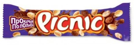 Шоколадный батончик PicNic 38 г оптом 