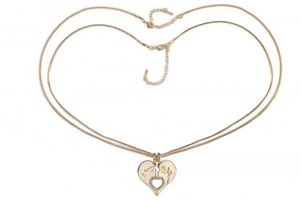 Парная подвеска сердце оптом 