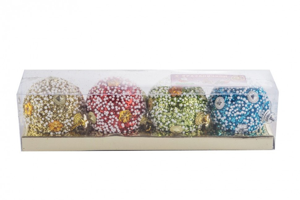 Ёлочные шары 4 шт. оптом Ёлочные шары 4 шт. оптом