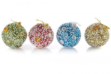 Ёлочные шары 4 шт. оптом 