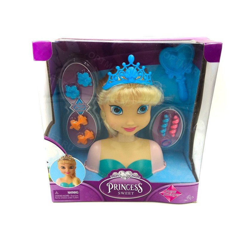 Кукла-манекен для создания причесок c аксессуарами оптом 