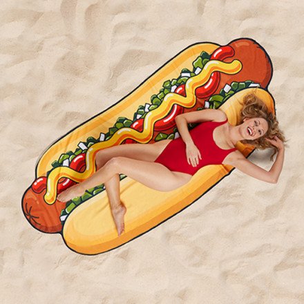 Пляжное покрывало &quot;Хот-дог&quot; оптом 