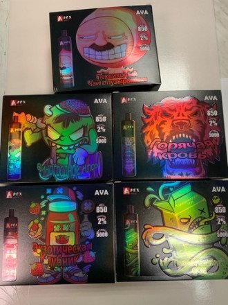 Электронная сигарета Apex 5000 затяжек в асс. 