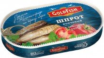 Шпрот Копченый в томатном соусе GoldFish 175г оптом