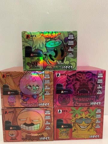 Электронная сигарета Apex 3500 затяжек в асс. 