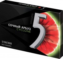 Жевательная резинка Five Cyclone Арбузный шквал оптом