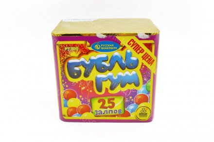 Батарея салютов "Бубль-Гум" 25 залпов P7300 оптом 