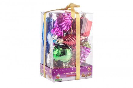 Набор украшений на ёлку 12 шт. оптом 