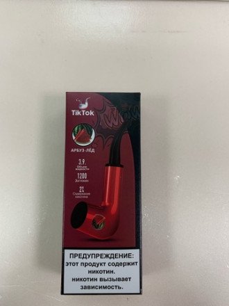 Электронная сигарета Tik Tok 1200 затяжек в асс. 