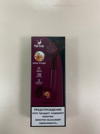 Электронная сигарета Tik Tok 1200 затяжек в асс. 