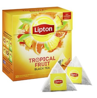 Черный чай Lipton Tropical Fruit в пирамидках 20 пак оптом Черный чай Lipton Tropical Fruit в пирамидках 20 пак оптом