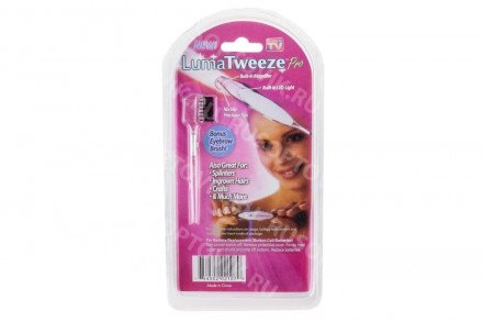 Пинцет для бровей с подсветкой Luma Tweeze оптом 
