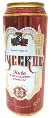 Пиво светлое Русское Классическое в банке 4.0% 0.5л оптом 