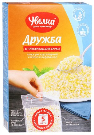 Крупа дружба Увелка 5x80 г оптом 