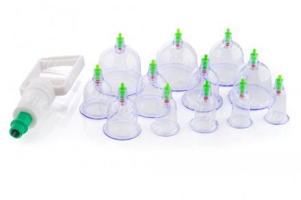 Вакуумные банки для массажа 12 шт. оптом 