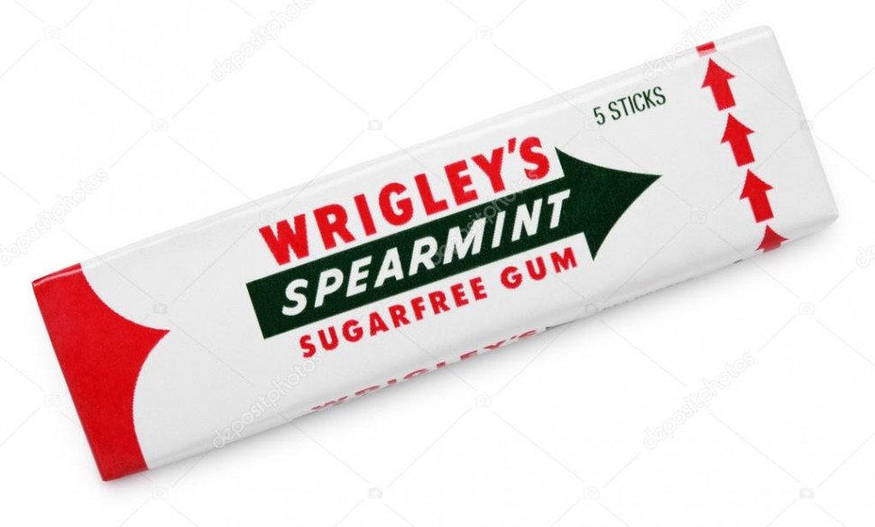 Жевательная резинка Wrigley's Spearmint Sugarfree gum оптом 