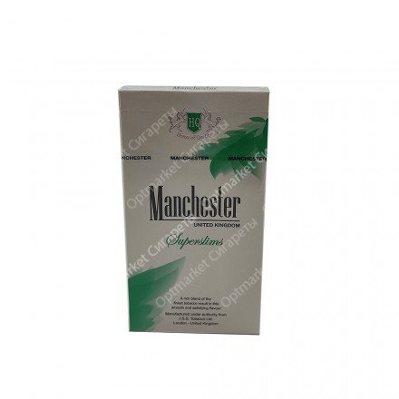 Сигареты Manchester Menthol Superslims оптом 