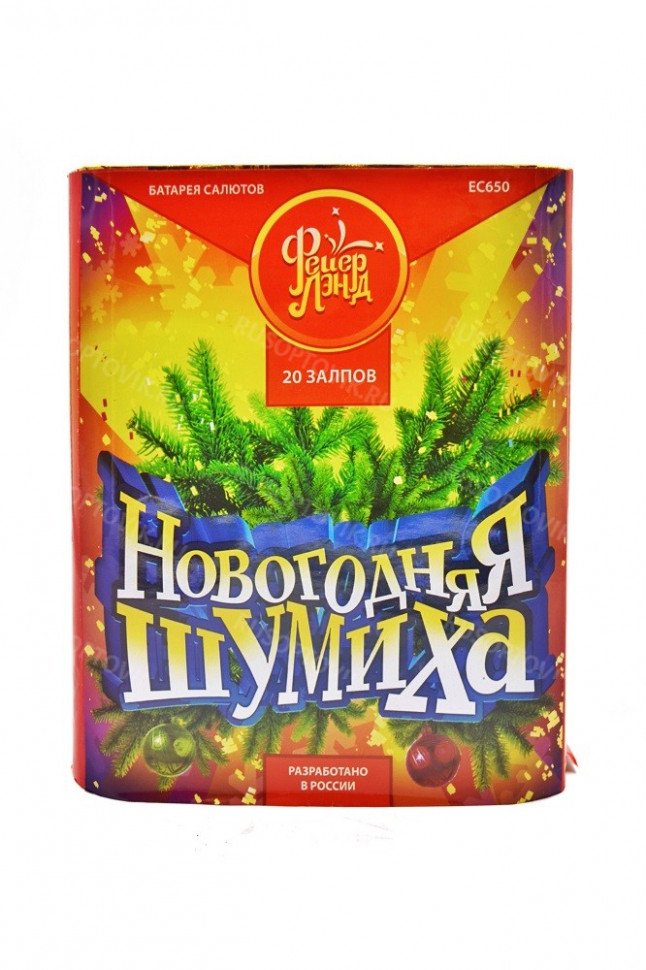 Батарея салютов "Новогодняя шумиха" 20 залпов EC650 оптом 