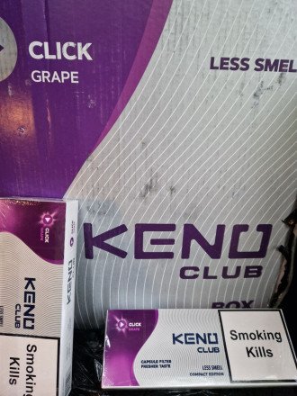 Сигареты Keno Grape (кнопка) оптом  