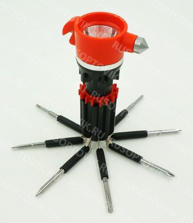 Фонарь с многофункциональной отверткой 8 в 1 SD-898 оптом 