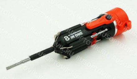 Фонарь с многофункциональной отверткой 8 в 1 SD-898 оптом 