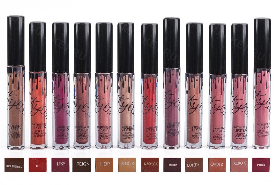 Жидкая матовая помада Kylie Lipstick (12шт) оптом Жидкая матовая помада Kylie Lipstick (12шт) оптом