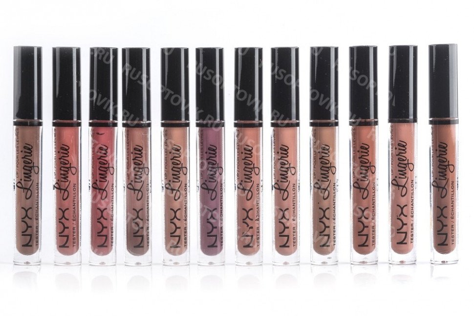 Жидкая матовая помада Nyx Lip Lingerie (24шт) оптом 