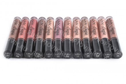 Жидкая матовая помада Nyx Lip Lingerie (24шт) оптом 