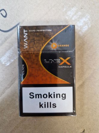  Сигареты Line X Nano Orange с кнопкой оптом 