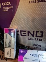 Сигареты Keno Blueberry Mint (кнопка) оптом