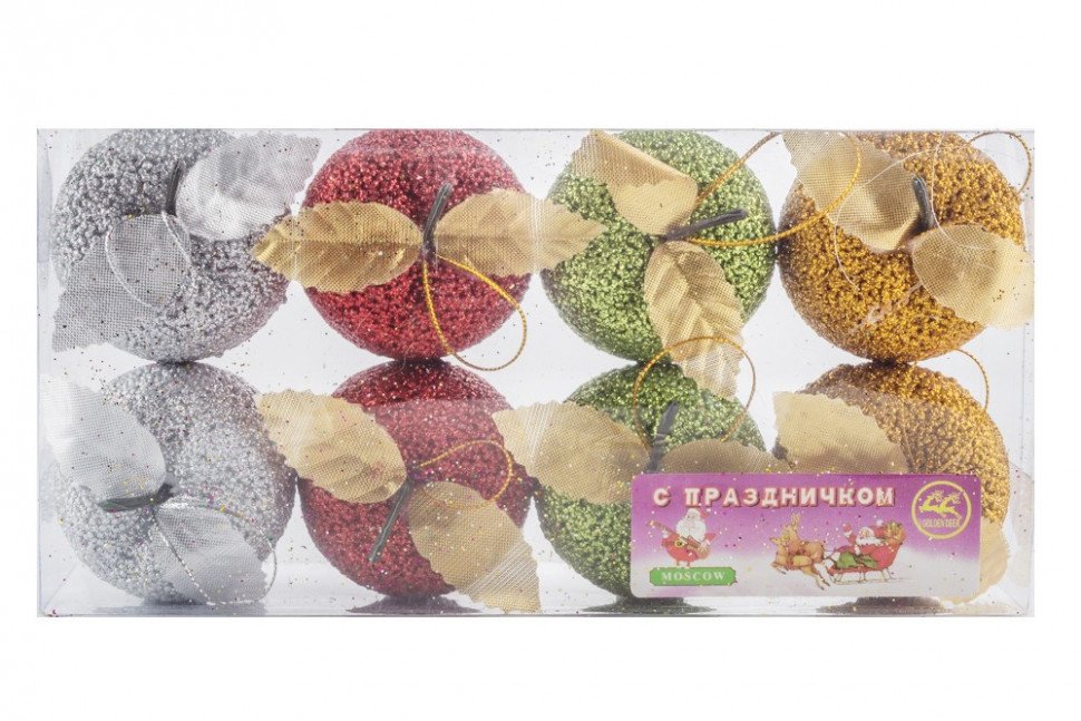 Новогоднее украшение на ёлку "Яблоки" оптом 