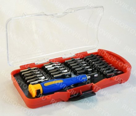 Отвертка с набором 27 бит оптом 