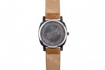 Часы Создатель с арабскими цифрами на классическом чёрном ремешке оптом