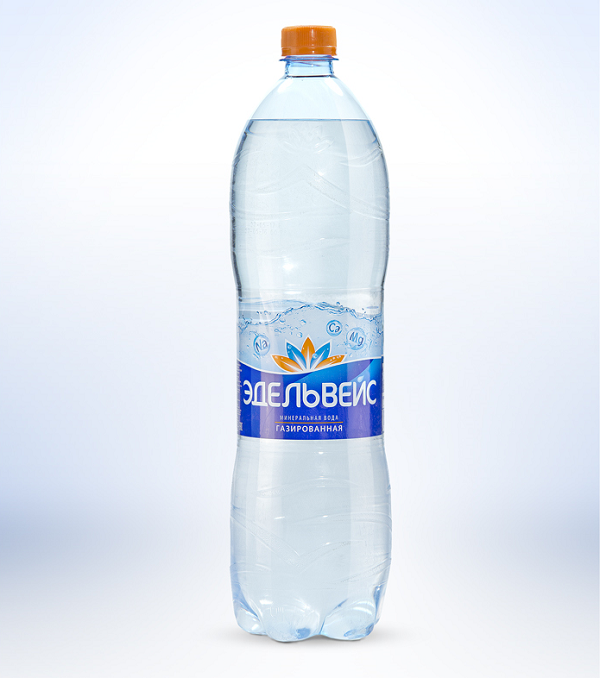 Вода газированная минеральная Эдельвейс 1,5 л оптом 