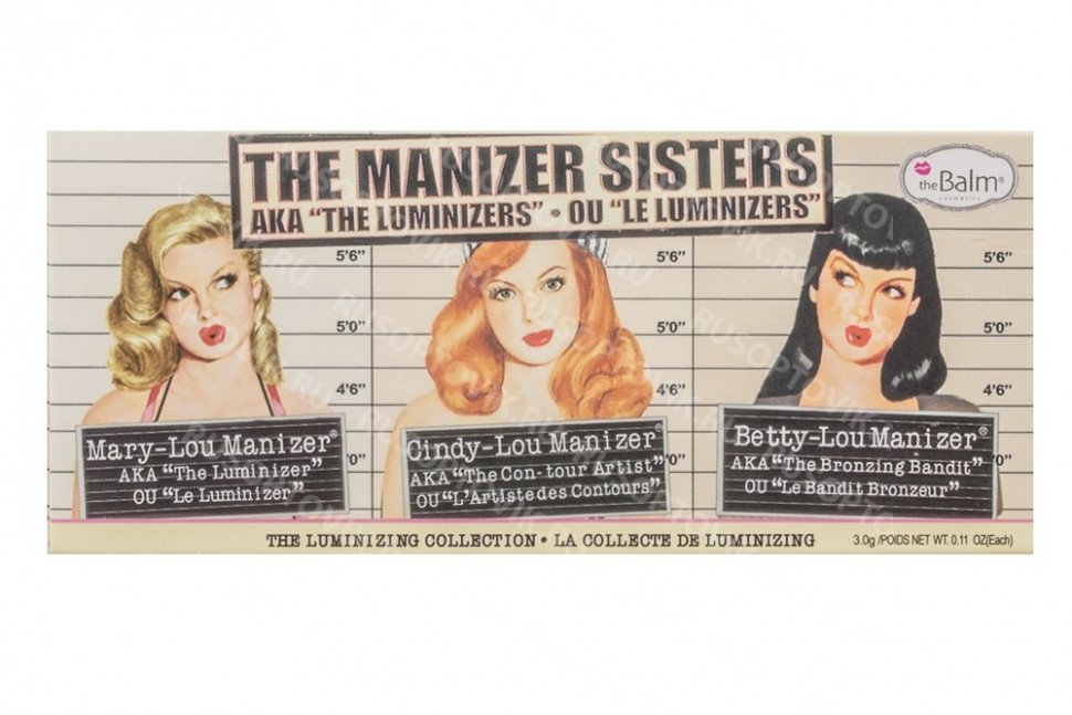 Палетка люминайзеров theBalm The Manizer Sisters оптом Палетка люминайзеров theBalm The Manizer Sisters оптом