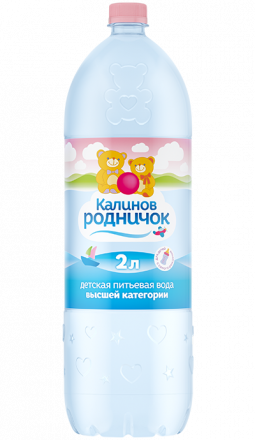 Вода детская питьевая Калинов Родничок негазированная 2 л оптом 
