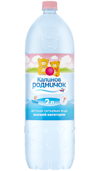 Вода детская питьевая Калинов Родничок негазированная 2 л оптом 