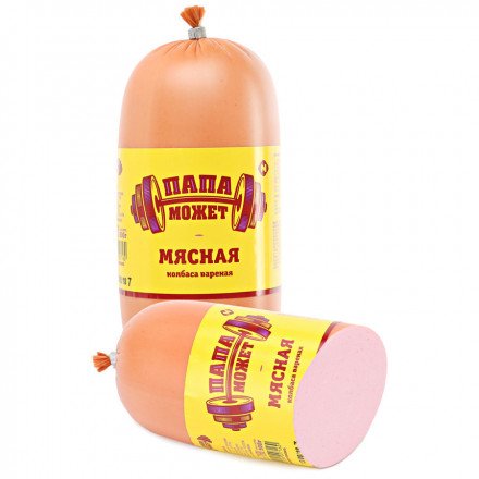 Колбаса Папа может мясная вареная 1 кг оптом 