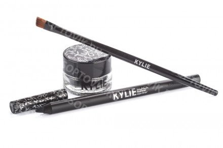Набор Kylie Cosmetics Kyliner Kit (гелевая подводка/карандаш для глаз/кисть для  подводки) оптом 
