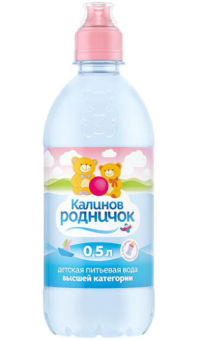 Вода детская питьевая Калинов Родничок негазированная спортивная пробка 0,5 л оптом 