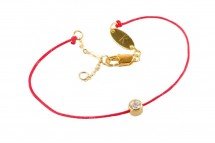 Браслет красная нить с кристаллом оптом