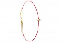 Браслет красная нить с кристаллом оптом