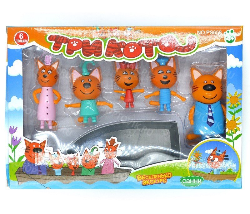 Набор Три кота лодка оптом 